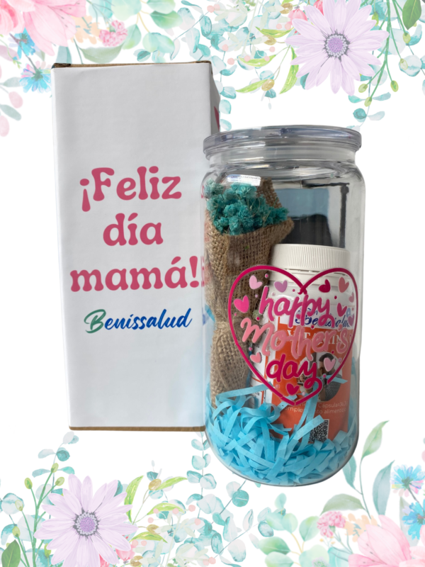 VASO DÍA DE LA MADRE CON COMPLEMENTO