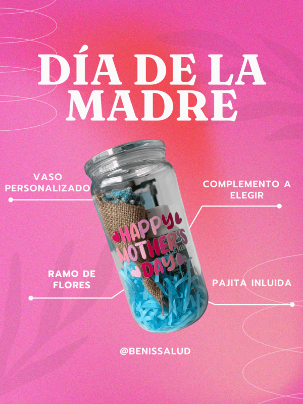 VASO DÍA DE LA MADRE CON COMPLEMENTO - Imagen 2